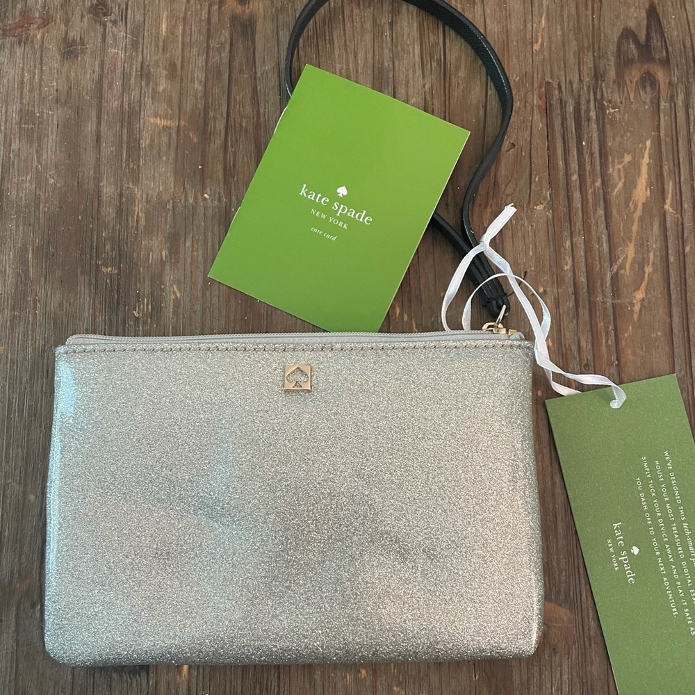 Kate Spade Glitter Wristlet clutch